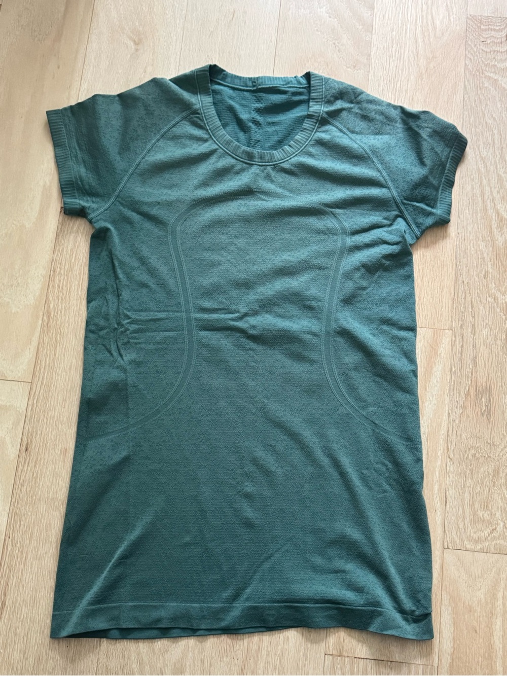 lululemon shirt, blue green, 10